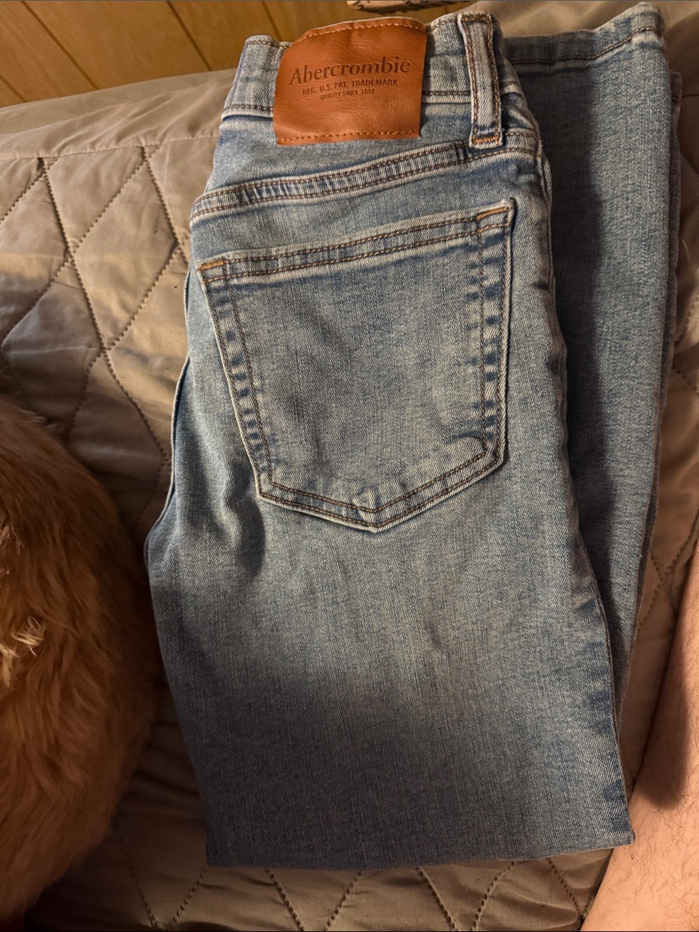 Abercrombie Light Blue Straight Leg boys Jeans 9/10 “short”
